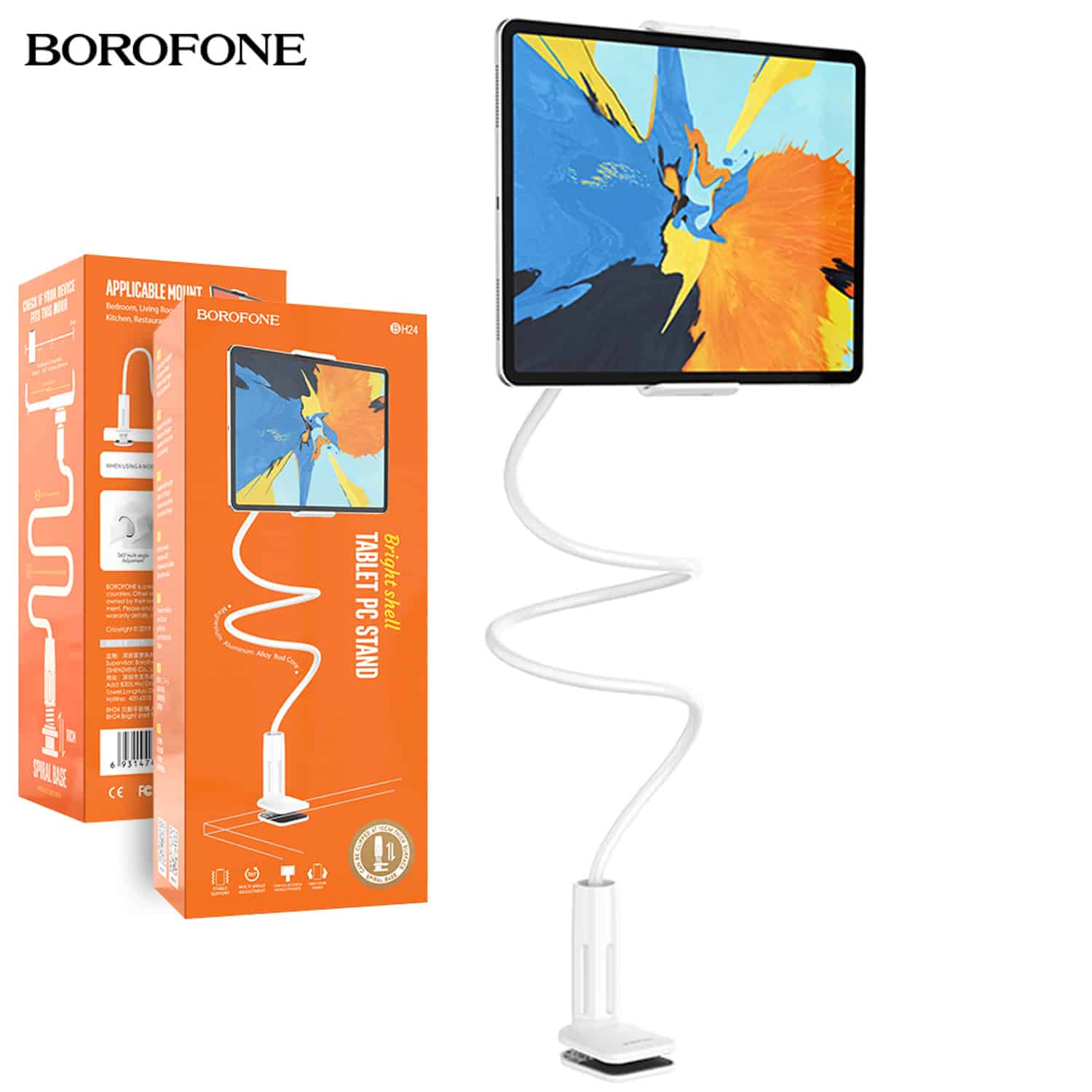 Borofone BH24 Bright Shell Desktop /Bedside Tablet /iPad /Mobile Phone Holder Stand Borofone BH24 Bright Shell Desktop /Bedside Tablet /iPad /Mobile Phone Holder Stand